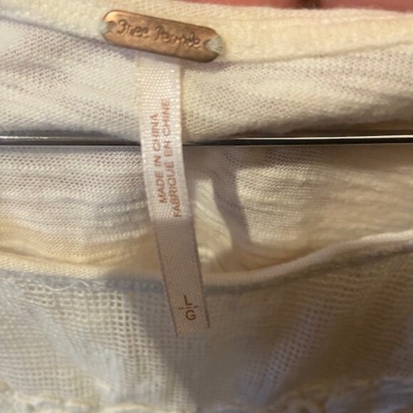 Free People Boho Lace Tank Women's Size Large - Picture 3 of 3